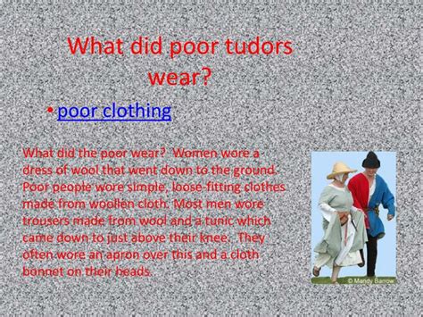 what did poor tudors wear.